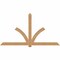 Ekena Millwork Redmond Timber Gable Bracket, Western Red Cedar, 108"W x 58"H x 1 1/2"D x 5 1/2"F, 13/12 Pitch GBW108X58X0206RED00SWR - alternate 1